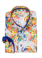 multi color shirt VERCINI COLLAR SHIRTS Casual Shirts Vercini